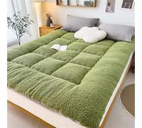 Floor Mattress, Roll Up Tatami Mat, Foldable and Portable Sleeping Pad for Camping, Queen Size, Thick and Comfortable Design