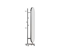 Floor Mirror Coat Rack - Tall Multi-Functional Rotating Dressing Mirror, Freestanding Design for Bedroom and Entryway, Stylish Storage Solution