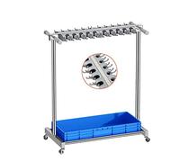Floor Mop and Broom Holder Mobile Storage Rack Utility Cleaning Tool Cart Umbrella nizer Space Saving Cleaning Supplies Storage Solution