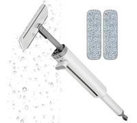 Floor Mops, Rotatable Flat Squeeze Mop, Portable Hand Free ni Mop With Crevice Brush With 2 Reusable Microfiber Pads, 3In1 Automatic Floor Cleaner Mop, Strong Absorbent Cleaning Mop For Cleaning