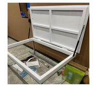 Floor Mount Crawl Space Access Door 24x24 36x30 48x24 60x30 Outside, Hidden Basement Storage/Bulkhead/Stairs Entrance Door, Storm Shelter Cellar Hatch(LXW 48X26IN/1220X660MM)