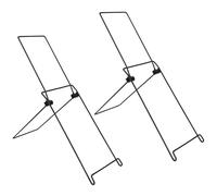 Floor Mount for Solar Panels, 2 Pieces Foldable Bracket | Foldable Outdoor Holder with Tilt Legs for Hiking, Trekking, Climbing, Walks