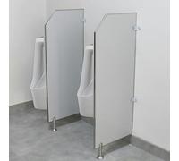 Floor-Mounted Baffle Toilet Partition Screen with Stainless Steel Fittings for Schools and Restrooms