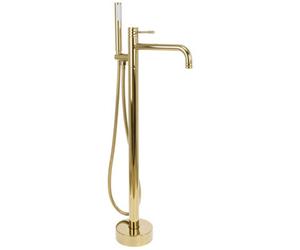 Floor-Mounted Bathtub Faucet Rea Lungo Diamond Gold