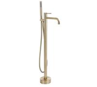 Floor-Mounted Bathtub Faucet Rea Venti Brush Gold 26X16X115Cm
