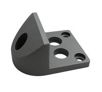 Floor Mounted Door Stop 150 x 130 mm for Rolling Gates and Heavy Doors, Door Stop, Floor Stop, Galvanized Steel and Rubber