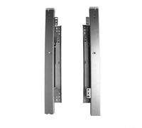 Floor mounted drawer runners underfloor guides featuring silent close springs, rust resistant galvanized steel, and full extension design for smooth operation (350mm)