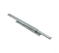 Floor mounted drawer runners underfloor guides featuring silent close springs, rust resistant galvanized steel, and full extension design for smooth operation (450mm)