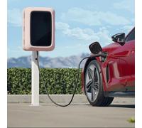 Floor-Mounted EV Charging Pedestal with Protection Box, Outdoor Electric Vehicle Charging Station for Enhanced Durability