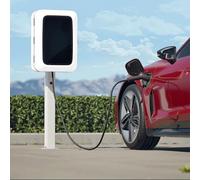 Floor-Mounted EV Charging Pedestal with Protection Box, Outdoor Electric Vehicle Charging Station for Enhanced Durability