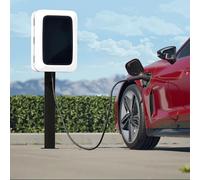 Floor-Mounted EV Charging Pedestal with Protection Box, Outdoor Electric Vehicle Charging Station for Enhanced Durability