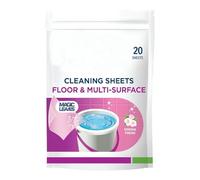 Floor & Multi-Surface Cleaning Sheets 20 Pack - Powerful Against Dirt & Grease - Fast Drying and Gentle on Surface with Spring Fresh Scent