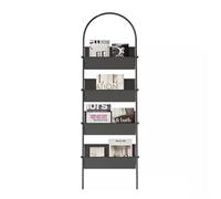 Floor Newspaper Rack Simple Metal Newspaper Rack Falling Underground Art Bookshelf Magazine Rack Against The Wall Storage Shelves Light Luxury Books and Newspapers Racks Floor-Standing Magazine Rack(B