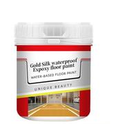 Floor Paint,Quick-Dry Anti-Slip Water-Based Floor Paint Gold Silk Waterproof Epoxys Garage Floor Paint High Performance Concrete Paint 500g