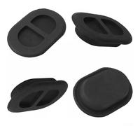 Floor Pan Drain for Wrangler JK For JL and For Gladiator 2014-2023, Rubber Oval Water Drain Valve for Off-Roading and Water Crossing, Black Automotive