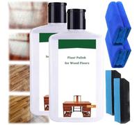 Floor Polish for Wood Floors, Floor Protection Cleaning, Power Clean Multi-surface Floor Cleaner, Wood Floors Care Essential Oil, Effortlessly Clean, Natural Shine, Removes Scratches (2Pcs 320ML)