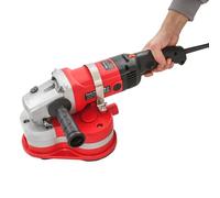Floor Polisher Machine - Concrete Grinder with 6-Speed Adjustment, 3 Diamond Grinding Wheels, No Dead Ends Design for Polishing Stone, Marble, and Granite