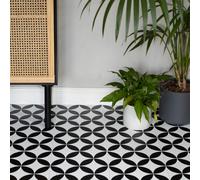 FloorPops Starlight Self Adhesive Vinyl Floor Tiles Pack of 10 (0.93sqm) in White | Size: 304.8mm x 304.8mm FloorPops White 304.8mm x 304.8mm