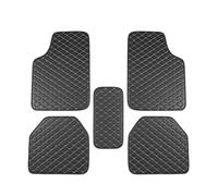 Floor Protection 5Pcs Universal Car Floor Mats PU Leather Waterproof Foot Pad Protector Pads Carpet Cushion All Seasons Carpet Mats Set(Black-5pcs)