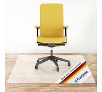 Floor Protection Chair Mat for Hard Floors | Neo | Transparent & Semi-Transparent | Office Chair Floor Mat Chair Underlay | Thickness: 1.5 mm | Various Sizes (Semi-Transparent, 114 x 100 cm)