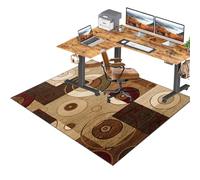 Floor Protection Mat 140x180 cmGaming & Office Chair MatDurable Mat for Hard Floors Laminate Parquet TilesNonSlip HeavyDuty Floor Covering