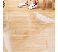 Floor Protector Home Office Clear Mat Rolling Under Chair Carpet Mat Transparent PVC Floor Mat for Hardwood Tile Floor Heavy Duty 1mmThickness for Desk Kitchen Waterproof(40X40CM)