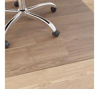 Floor Protector Mat PVC Transparent 90x90cm Non-Slip Carpet Laminate Chair Desk