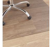 Floor Protector Mat PVC Transparent 90x90cm Non-Slip Carpet Laminate Chair Desk