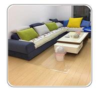 Floor Protector Transparent Plastic PVC Chair Mats prevent skidding Scratch Resistant for Kitchen Living Room Balcony, Rectangle, Customizable ALGFree(Clear-2.0mm,80x80cm)