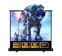 Floor Pull Up 4K HD Movies Screens, 52 60 72 80 100 Inch Manual Retractable Projection Screen for Home Theate Outdoor Indoor(60"(4:3))