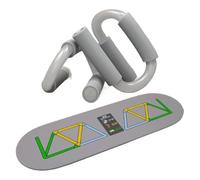 Floor Pushup Handles - S Shape Strength Training, Pushup Bar Stand for Exercise, Home Gym Accessory, Sturdy Steel Unit with Non-Slip Mat, Professional Fitness Gear for Bodyweight Workouts