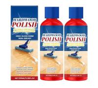Floor Restore Polishing, 2Pcs Flooring Renewal Shine Maintenance Tools, Removes Scratches, Leaves A Protective Layer, Wood Floors Brightening Solution For Dorm Home Room Kitchen, 100ml