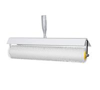 Floor Roller with Plastic Spikes for Leveling Screed Surfaces, 500mm Spiked Aeration Roller, Latex Flooring