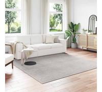 vidaXL Area Rugs Square HUARTE Cream and Grey 240 x 240 cm Polyester, Modern Area Rug, Durable Non-Slip Design, Textured Floor Covering, Machine Washable, Indoor Outdoor Versatile Home Decor
