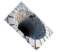 Floor Rug for the Entrance Area - Three-Dimensional Design Rug, Non-Slip, Easy-Care Textile, Creative Abstract Pattern Decorations, Floor Rug for the Perfect Bedroom Guest House Ap