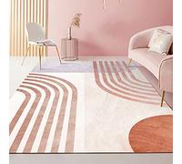 Floor rugs living room Pink Purple Yellow Geometric Stripes Design bedroom stuff area 180x250cm