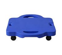 Floor Scooters for Kids - Sensory Glide Board, Balance Training Seat, Safety Handle Handguards, Smooth Rolling Caster Motion, Physical Education Category, Large Blue Square for Gym Activity