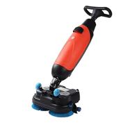 Floor Scrubber Buffer Polisher, 17" Dual Brush 500W Power, 5.5L+8.5L Dual Tanks, 13000 Sqft/H, 360° Rotation for Tile Wood Marble Concrete