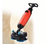 Floor Scrubber Machine, Commercial Grade Multi-Functional Polisher, 360° Rotating Dual Brush System for Supermarkets, Airports and Warehouses, 13000 Sqft/H, 110V