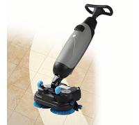 Floor Scrubber Machine, Commercial Grade Multi-Functional Polisher, 360° Rotating Dual Brush System for Supermarkets, Airports and Warehouses, 13000 Sqft/H, 110V