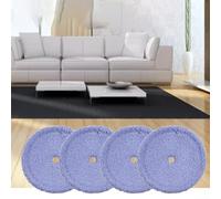 Floor Scrubber Round Mop Pads, Reusable Environmentally Friendly Mother Yarn Mop Replacement Cloths For Home Office Cleaning(4PCS)