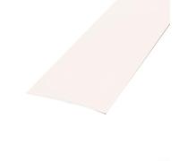 Floor Seam Cover Strip for Hiding Irregular Joints Between Floor Types Including Vinyl Plank and Rubber Flooring with Flexible Cuttable PVC Body (White)