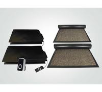 Floor Sensor Pressure MAT Alarm System Mat On Guard IP200DCM Double EXIT & Cover MATS for The Elderly and Dementia Care with Plug-in Receivers. Wireless with Cover Mats. (Gold)