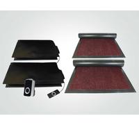 Floor Sensor Pressure MAT Alarm System Mat On Guard IP200DCM Double EXIT & Cover MATS for The Elderly and Dementia Care with Plug-in Receivers. Wireless with Cover Mats. (RED)