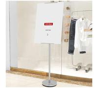 Floor Sign Holder Stand with Adjustable Pedestal and 355° Rotation for Versatile Display in Various Settings