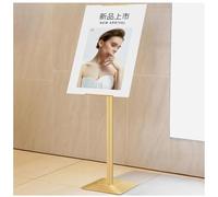 Floor Sign Holder Stand with Adjustable Pedestal and 355° Rotation for Versatile Display in Various Settings