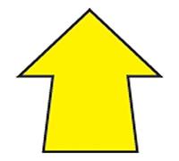 Beaverswood Warehouse Floor Signal Markers Arrow Symbol PVC With Adhes
