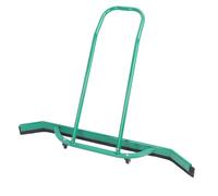 Floor Squeegee, Heavy Duty Curved Squeegee Broom with Rubber Blade & 2 Wheels, Aluminium Floor Scrubber for Garage, Concrete, Deck, Bathroom Tile, Shower Glass, Pool, Garage