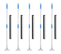Floor Squeegee Set Silver/Blue Steel & Rubber 60.5 x 119.5 cm 5pcs Heavy Duty XL