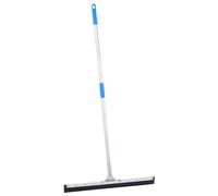 Floor Squeegee Silver Blue 75x122.5cm Steel Handle Rubber Blade 119.5cm Non-Slip